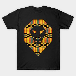 African Pattern, Kente Lion, Ghana T-Shirt